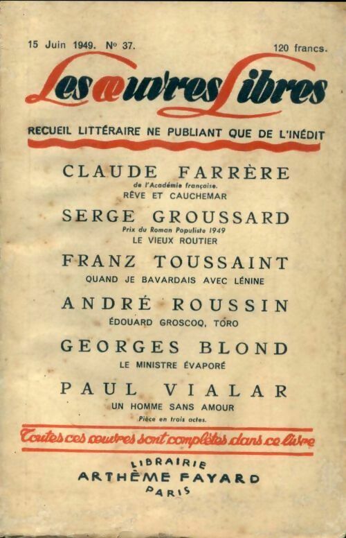 Livrenpoche : Rêve et cauchemar /  Le vieux routier / Quand je bavardais avec Lénine - Collectif - Livre