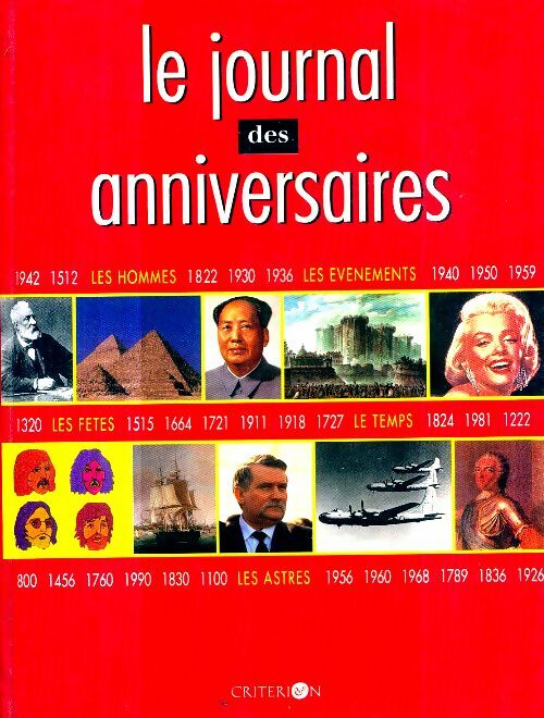 Livrenpoche : Le journal des anniversaires - Pierre Bressan - Livre