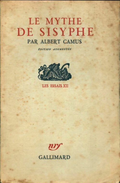 Le mythe de Sisyphe - Albert Camus - Livre