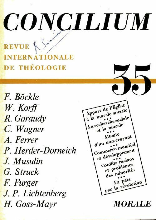 Livrenpoche : Concilium n°35  - Collectif - Livre