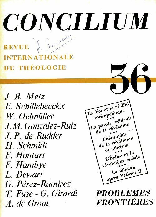 Livrenpoche : Concilium n°36 - Collectif - Livre