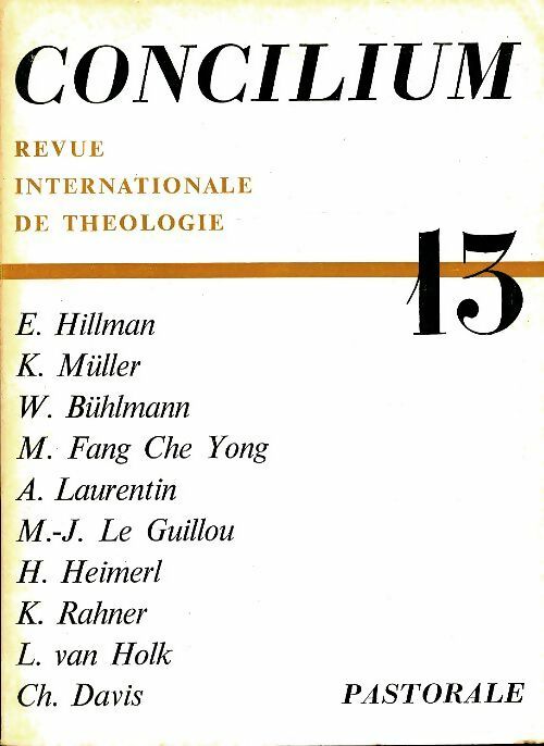 Livrenpoche : Concilium n°13 - Collectif - Livre