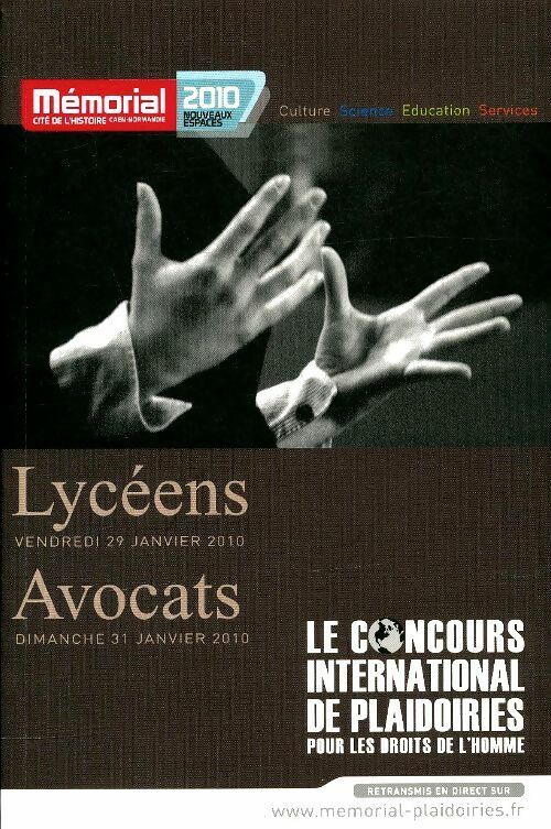 Livrenpoche : Le concours international de plaidoiries pour les droits de l'homme - Collectif - Livre