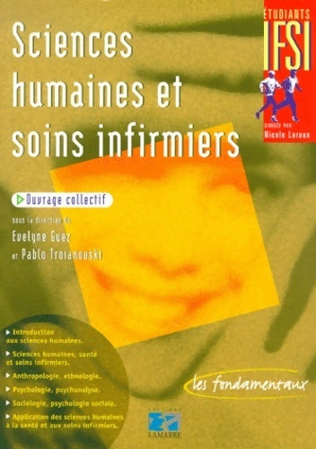 Livrenpoche : Sciences humaines et soins infirmiers - Evelyne Jouy-Guez - Livre