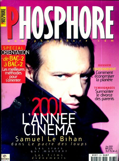 Livrenpoche : Phosphore n°235 : 2001 l'année cinmé - Collectif - Livre