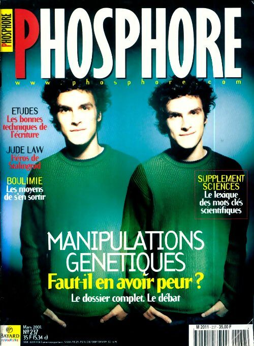Livrenpoche : Phosphore n°237 : Manipulations génétiques - Collectif - Livre