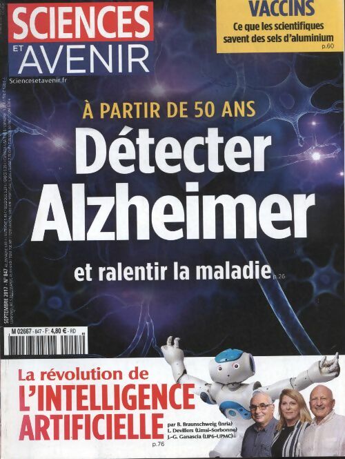 Livrenpoche : Sciences et avenir n°847 : A partir de 50 ans détecter Alzheimer et ralentir la maladie - Collectif - Livre