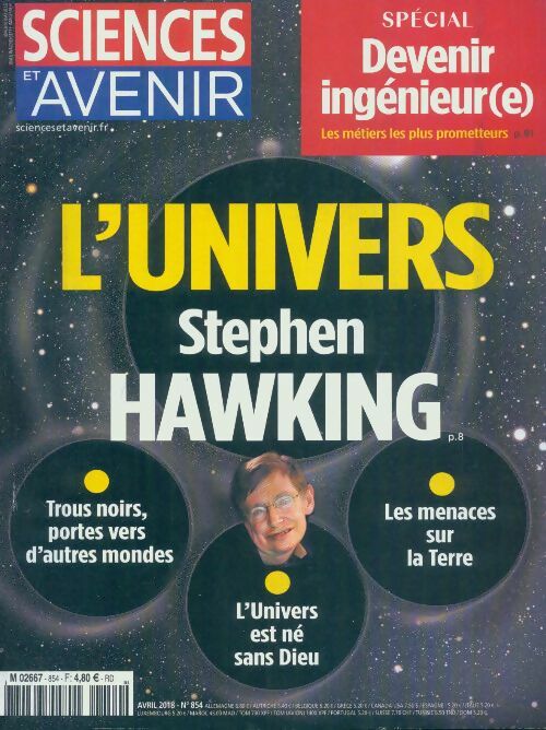 Livrenpoche : Sciences et avenir n°854 : L'univers : Stephen Hawkings - Collectif - Livre