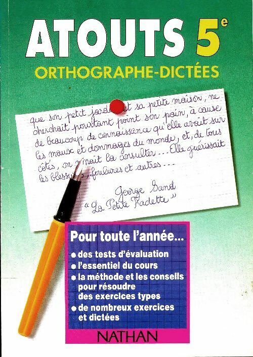 Livrenpoche : Atouts 5e : Orthographe-dictées - Yves Bomati - Livre