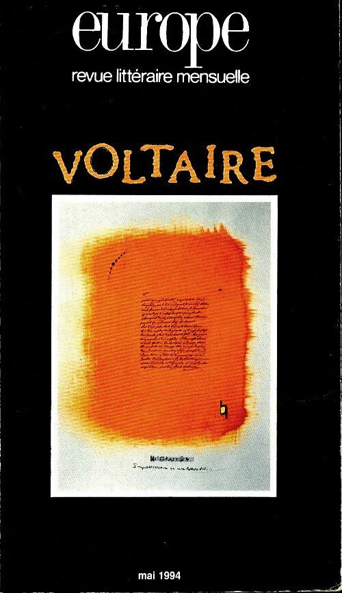 Livrenpoche : Europe n°781 : Voltaire - Collectif - Livre