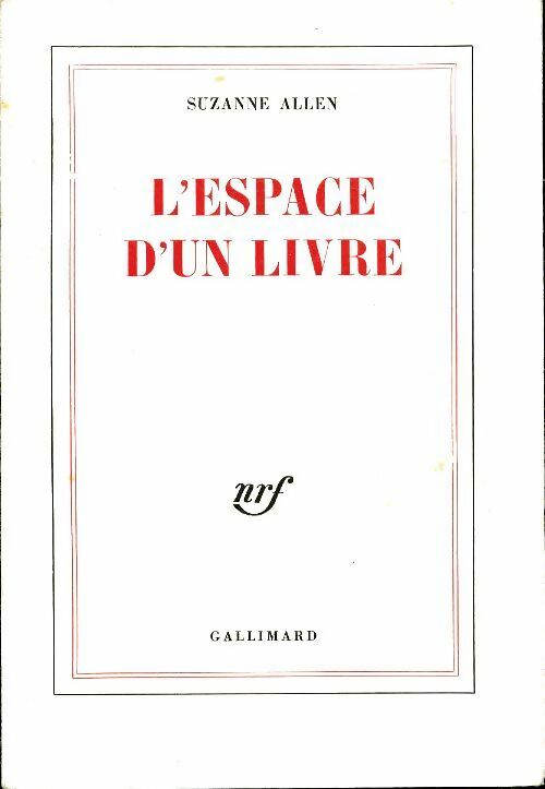 Livrenpoche : L'espace d'un livre - Suzanne Allen - Livre