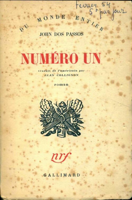 Livrenpoche : Numéro un - John Dos Passos - Livre