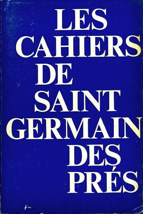 Livrenpoche : Les cahiers de Saint Germain des Prés n°5 - Collectif - Livre