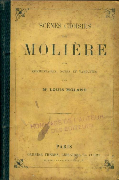 Livrenpoche : Scènes choisies - Molière - Livre