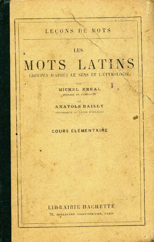 Livrenpoche : Les mots latins - Michel Bréal - Livre