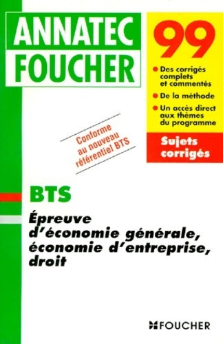 Livrenpoche : Droit épreuves de synthèse BTS - M. Lévêque - Livre