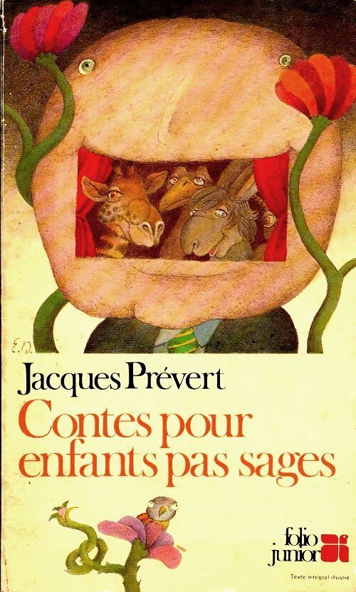 Contes pour enfants pas sages - Jacques Prévert - Livre