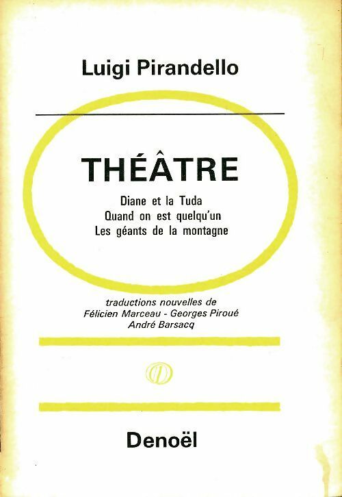Livrenpoche : Théâtre  - Luigi Pirandello - Livre