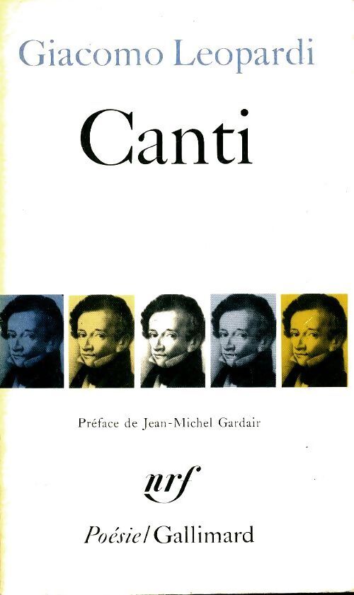 Livrenpoche : Canti / Oeuvres morales (choix) - Giacomo Leopardi - Livre