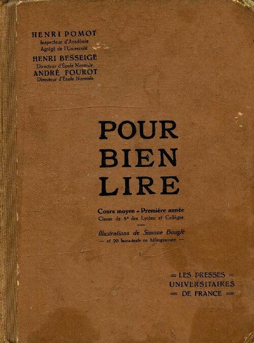 Livrenpoche : Pour bien lire CM1 - Henri Pomot - Livre