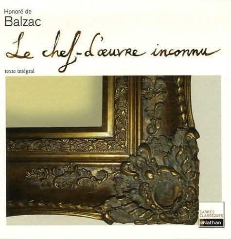Livrenpoche : Le chef-d'oeuvre inconnu - Honoré De Balzac - Livre