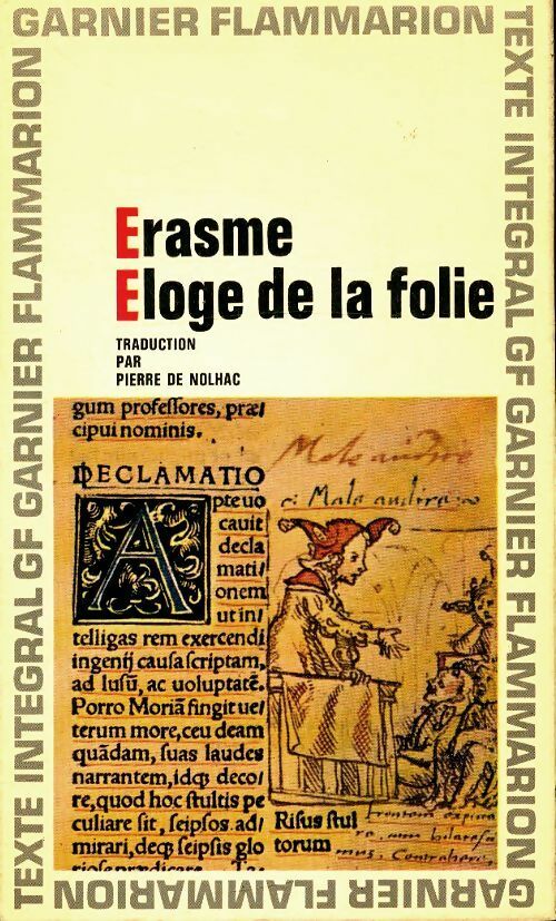 Livrenpoche : Eloge de la folie / La lettre d'Erasme à Dorpius - Erasme - Livre