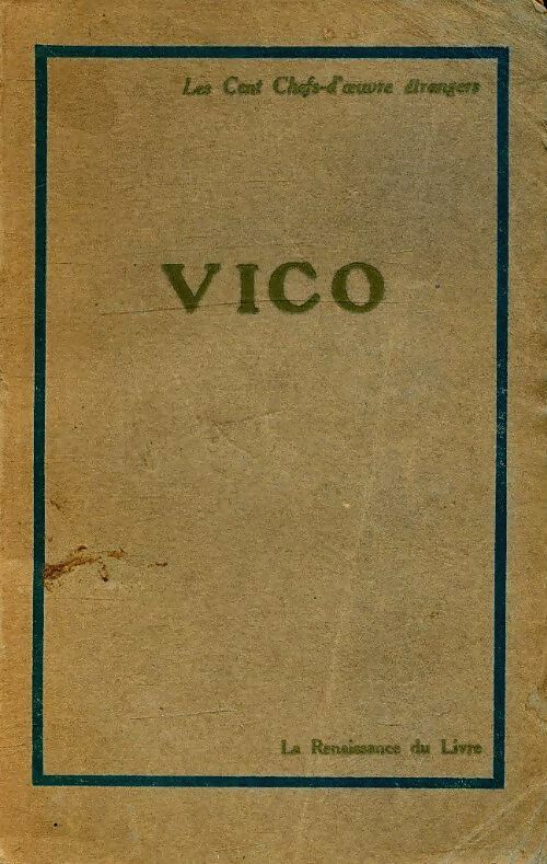 Livrenpoche : Vico - Georges Bourgin - Livre