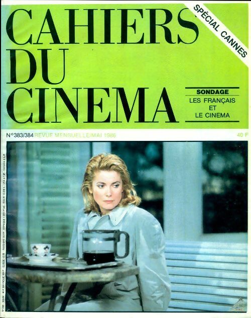 Livrenpoche : Cahiers du cinéma n°383 -384 - sondage : Les français et le cinéma - le lieu de crime d'andre techine - pirates de Roman Polanski - Collectif - Livre