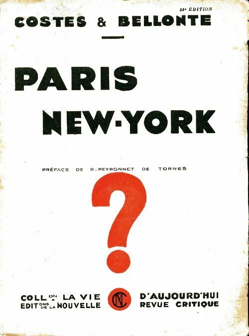 Livrenpoche : Paris-New-York - Collectif - Livre