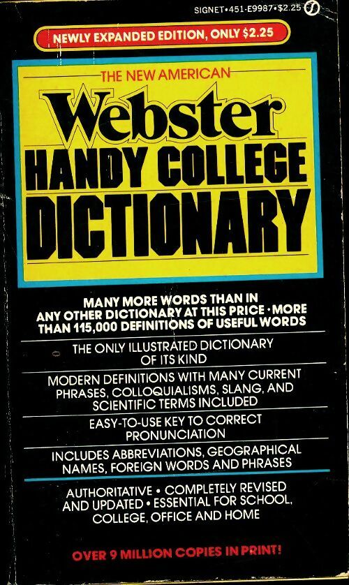 Livrenpoche : The new american Webster handy college dictionary - Albert H. Morehead - Livre