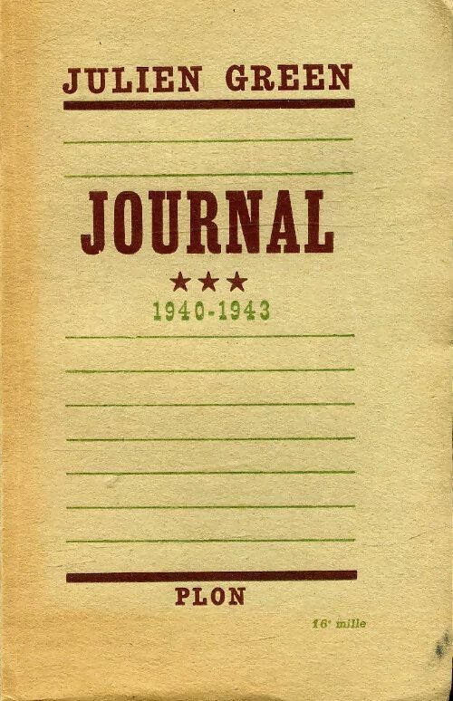 Livrenpoche : Journal Tome Iii : Devant la porte sombre (1940-1943) - Julien Green - Livre