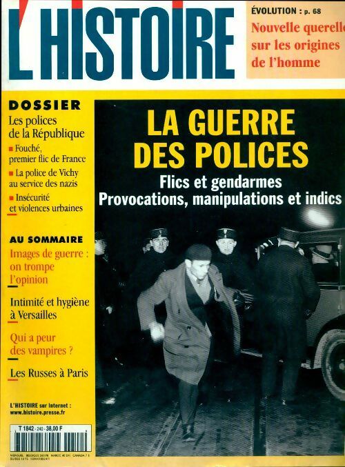 Livrenpoche : L'histoire n°240 : La guerre des polices - Collectif - Livre