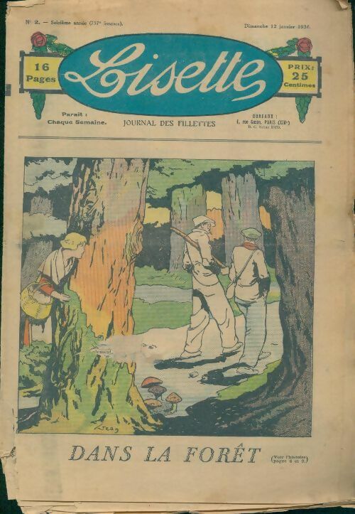Livrenpoche : Lisette n°757 16e année n°2 : Dans la forêt - Collectif - Livre