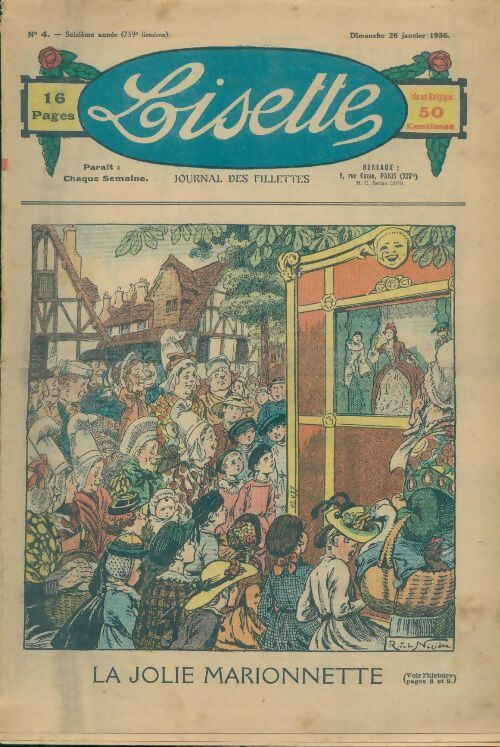 Livrenpoche : Lisette n°759 16e année n°4 : La jolie marionnette - Collectif - Livre