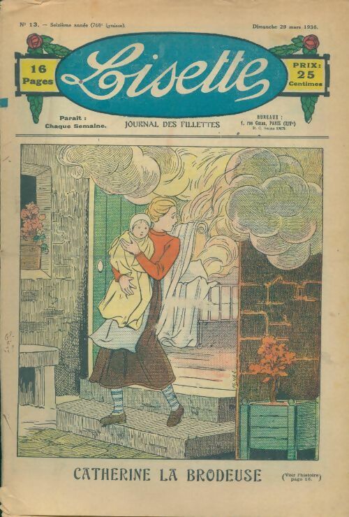Livrenpoche : Lisette n°768 16e année n°13 : Catherine la brodeuse - Collectif - Livre