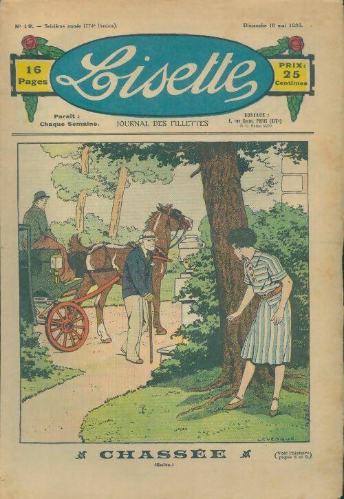 Livrenpoche : Lisette n°774 16e année n°19 : Chassée (suite) - Collectif - Livre