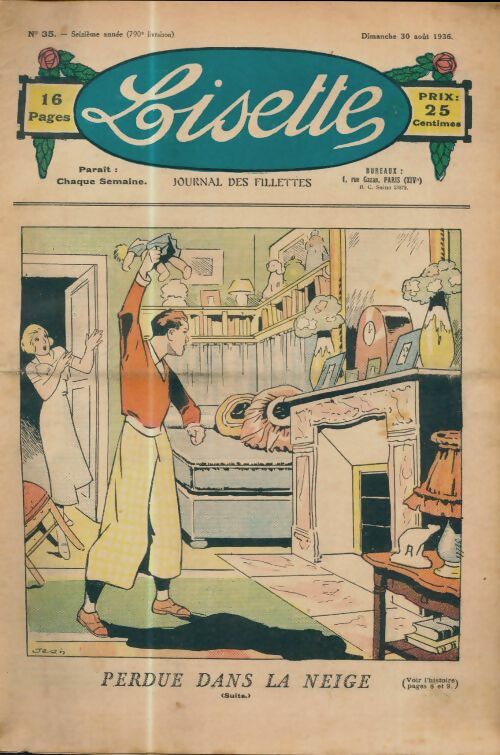 Livrenpoche : Lisette n°790 n°35 16e année : Perdue dans la neige (suite...) - Collectif - Livre