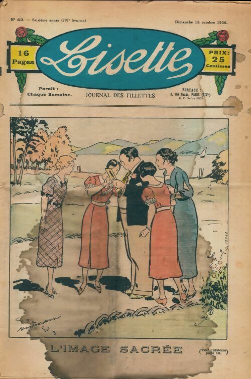 Livrenpoche : Lisette n°797 n°42 16e année : L'image sacrée - Collectif - Livre