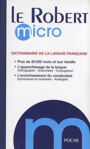 Le Robert micro. Dictionnaire d'apprentissage de la langue française - Alain Rey -  Le Robert poches divers - Livre