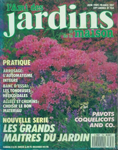 Livrenpoche : L'ami des jardins et de la maison n°754 : Les grands maîtres du jardin - Collectif - Livre