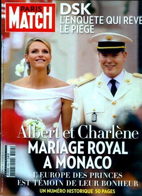 Livrenpoche : Paris Match n°3242: Albert et Charlène / mariage royal a Monaco - Collectif - Livre