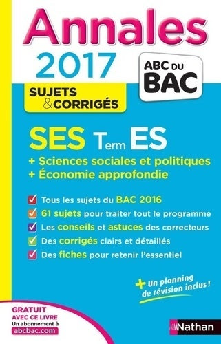 Livrenpoche : SES Terminale ES - Sandrine Benasé - Livre