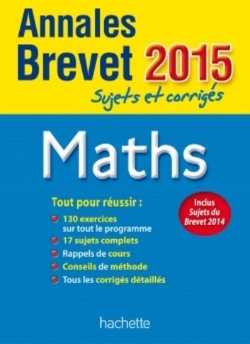 Livrenpoche : Math brevet. Sujets et corrigés 2015 - Philippe Rousseau - Livre