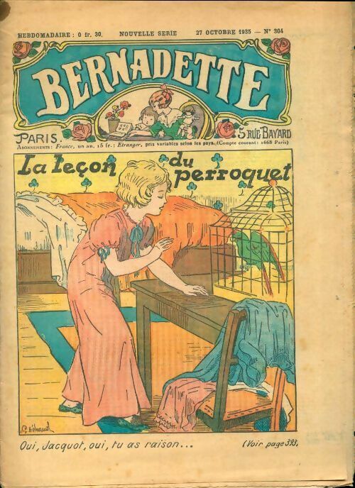 Livrenpoche : Bernadette n°304 : La maison du perroquet - Collectif - Livre