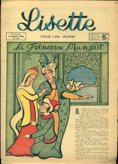Livrenpoche : Lisette 26e année n°24 : La princesse Manghit - Collectif - Livre