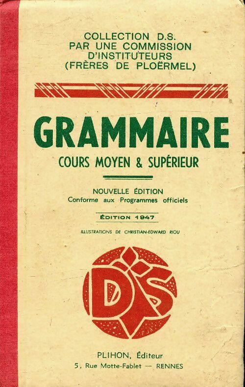 Livrenpoche : Grammaire. Cours moyen et supérieur - Une Commission D'Instituteurs - Livre
