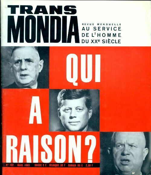 Livrenpoche : Transmondia n°102 : Qui a raison ? - Collectif - Livre