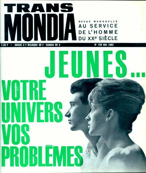 Livrenpoche : Transmondia n°104 : Jeunes... - Collectif - Livre