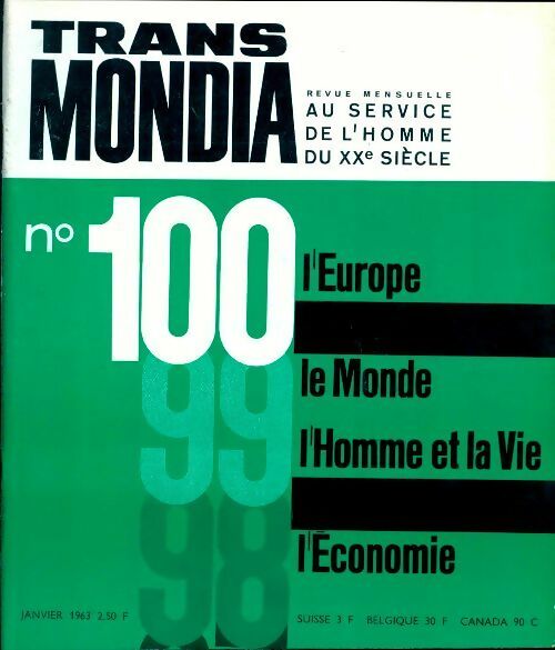 Livrenpoche : Transmondia n°100 - Collectif - Livre