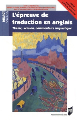 L'épreuve de traduction en anglais - Thierry Goater - Livre